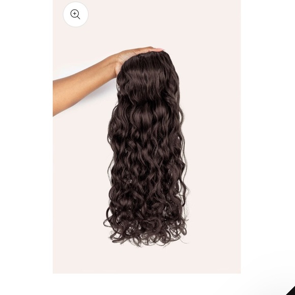 Bebonia 22” spiral dark brown clip in hair extensions